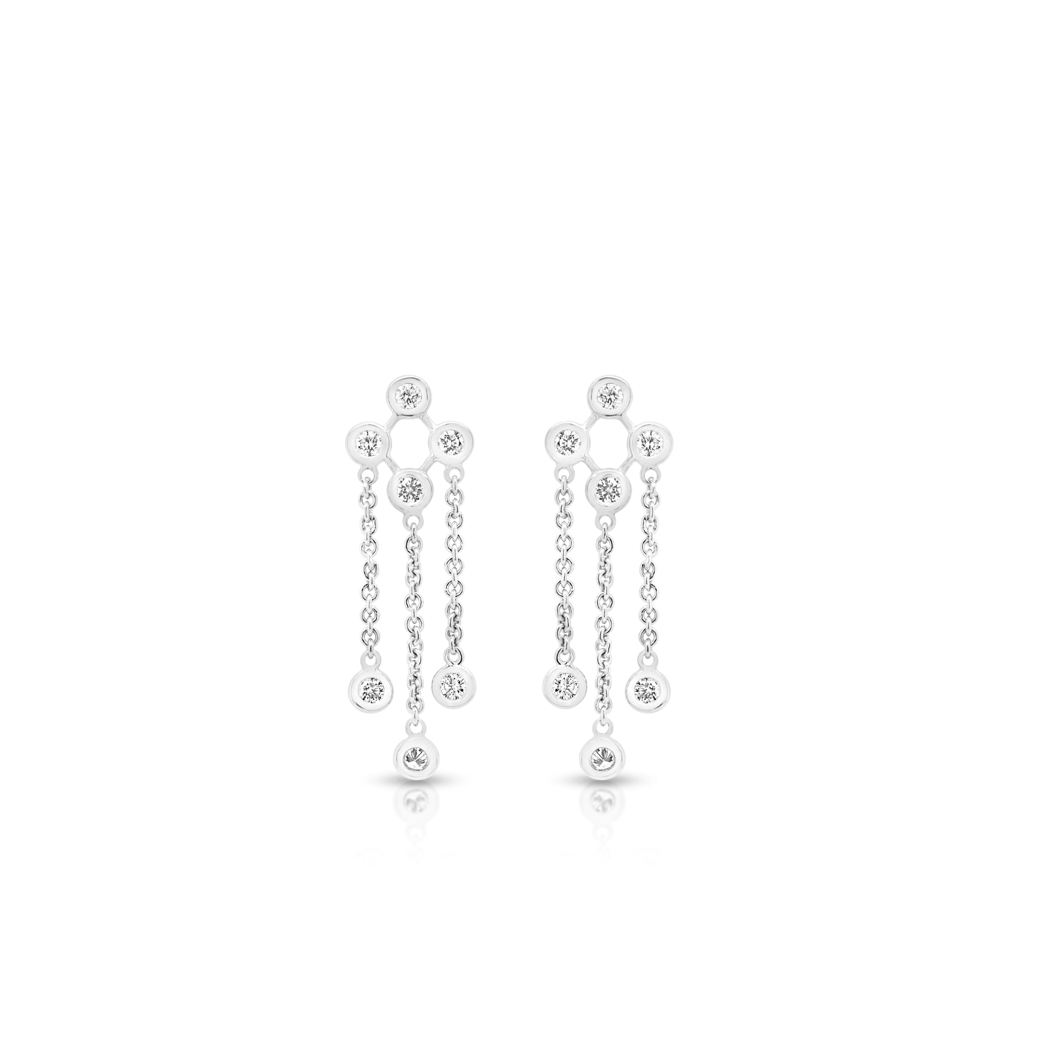 DIAMOND CHANDELIER CHAIN EARRINGS - Aubrey Gems