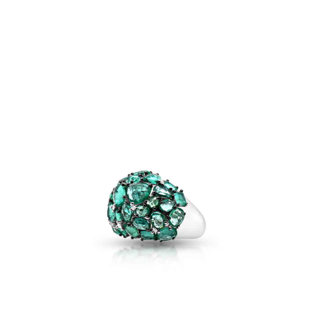 EMERALD COCKTAIL RING - Aubrey Gems